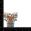 Wholesale Applique Christmas Moose - Lights in Antlers - Face/Head