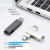USB 3.0 Flash Drive, 128GB, High-Speed Data Transfer, Type-C Compatible,