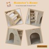 JOURINE 2 PCS Wooden Hamster Maze & Arch Bridge Easy