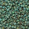 Picasso Seafoam Green 22 gramos Miyuki Round Rocailles 8/0 cuentas