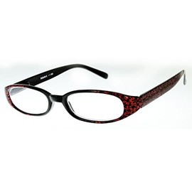 Aloha Eyewear Clear Reflections Irridescent Designer Reading Glasses for Youthful Women Who Want to Read in Style. Ruby Shimmer 2.25