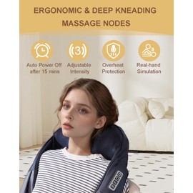 Generic Neck and Shoulder Massager, Portable Massager, Black