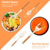 2Pcs Large Silicone Cooking Spoon Set, Nonstick Serving Spoons for
