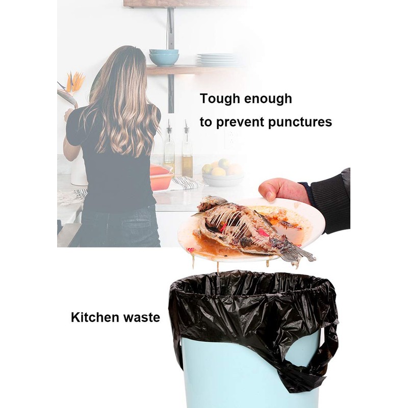 IPLUS Tall Kitchen Drawstring Trash Bags, 7-8 Gallon, 100 Count