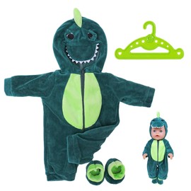 1 Piece Baby Doll Dinosaur Set with 1 Hanger, Perfect Doll Accessories, Suitable for Various 18 Inch Dolls, Uniquely Designed Doll Clothing and Newborn Clothing, Durable