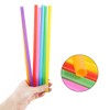 100pcs Jumbo Smoothie Straws, Chetexus Colorful Disposable Wide-mouthed Large Smoothie