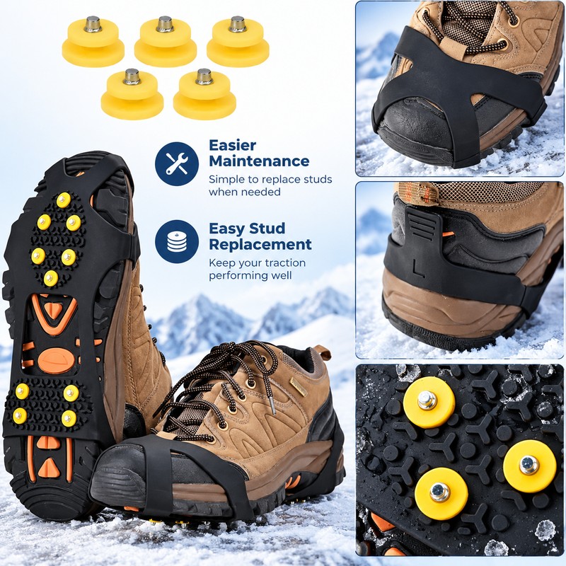 Ice Traction Cleats for Walking and Outdoor Activities – 10