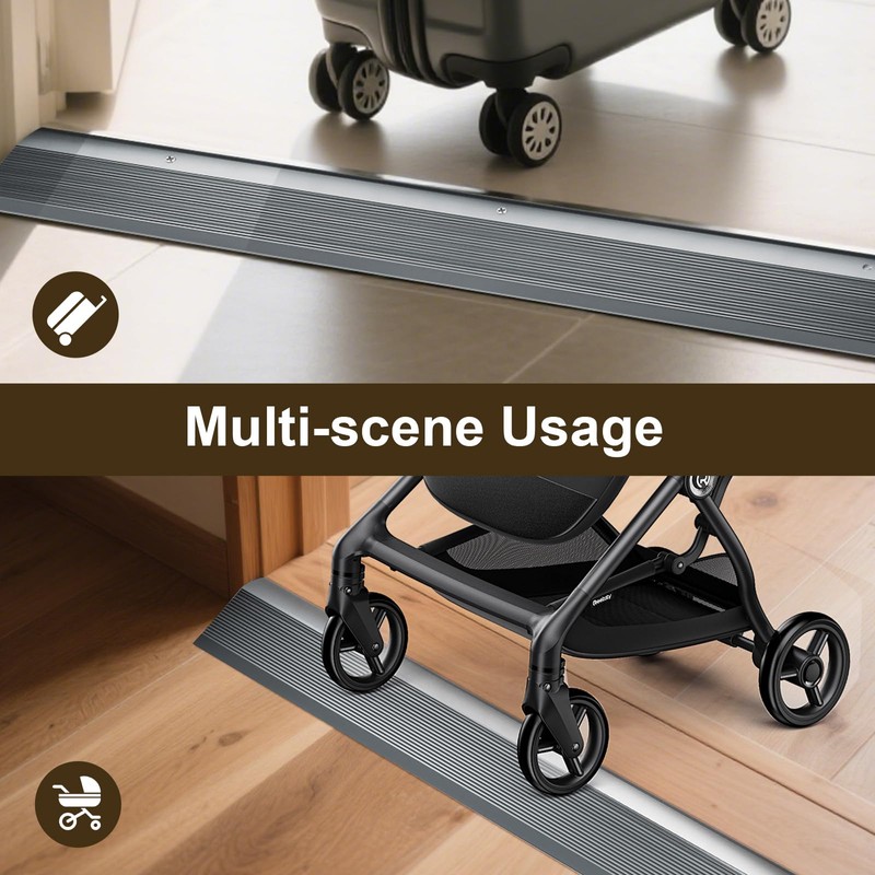 Heneymo Aluminum Floor Transition Strip, Door Thresholds Bridge The Height