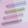 4 PCS Folding Rulers, 30cm Foldable Ruler 15cm Clear Rulers