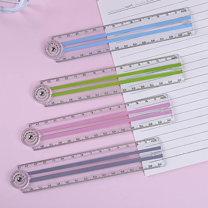 4 PCS Folding Rulers, 30cm Foldable Ruler 15cm Clear Rulers