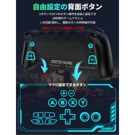 (2025 Version) Switch Controller, Compatible with Switch/OLED, Macro Loop, Wireless, Switch Controller, Grip, Wake, Double Hole Function, Consecutive Shooting, 6 Axis Gyro, 4 Stages HD Vibration, Back