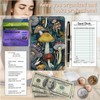 Server Books for Waitress Waiter with Zipper Pocket, Autumn Mushrooms