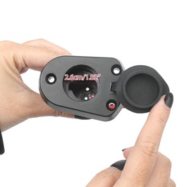 Boat Stern Light Socket Base Fit 3/4" Diameter 2-Prong for Most of The Navigation, All-Round Lights and Flag Pole, 2 Pin Nylon Top Plug-In Bow Light Cap Base Replacement for Marine Boat Anchor