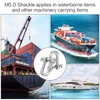 12Pcs M5 D Shackle Stainless Steel D Ring Shackle Lock
