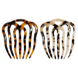 French Twist Hair Side Comb Hair Fork Clip Hollow Out Wavy Hair Pin Stick 7 Teeth Hairpin Hair Combs Styling Tools and Appliances