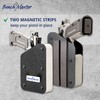 BenchMaster Magnetic Pistol Rack, Handgun Safe Storage, Holds 1 Pistol,
