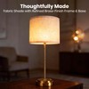 AWOKE 17.7-Inch Tall Cordless Table Lamp, 7500mAh Long-Lasting Battery Operated