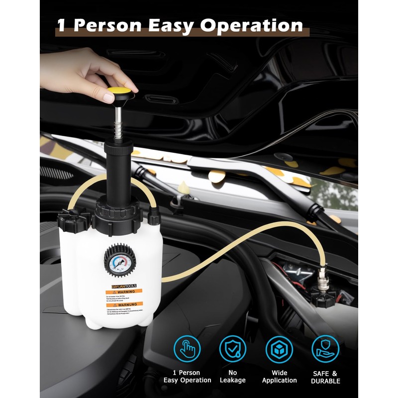 DAYUAN 3L Hand Brake Fluid Bleeder Bleeding One Man Tool