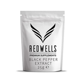 Black Pepper Extract Powder 95% Piperine Herbal Extract REDWELLS - 25g Pack