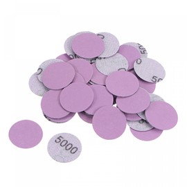 uxcell 50Pcs 1-Inch Purple Sanding Discs 5000 Grits Hook and Loop Professional Aluminum Oxide Sand Paper Mini Size for Wood Metal Paint Finishing