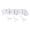 Universal 10 Electrodos Para Electroestimulador 5x5 Cm Cola De Ratón Color Blanco