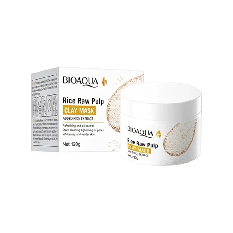 Bioaqua Mascarilla Arcilla Arroz Limpieza Poros Aclarante Tipo De Piel