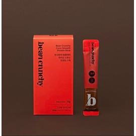 Korean Food Beancrunchy Protein Cacao Peanut Butter Squeeze Stick 7.06oz(200g) 0.7oz x 10 sticks