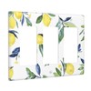Yellow Lemon Light Switch Cover Triple Rocker/Decorator Switch Plate 3