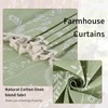 Sage Green Curtains for Living Room 96 Inches Long Linen
