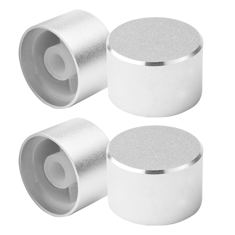 Universal Dimmer Knob Replacement Part,Pack Of 4 Satin Steel Rotary