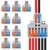 10Pcs 2 in 6 Lever Wire Connector Compact DIY Quick