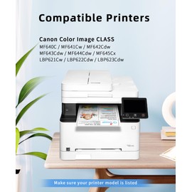 054H Toner Cartridge Replacement Compatible for Canon 054H 054 Use with Color ImageClass MF640C MF642Cdw LBP620 LBP622Cdw MF644Cdw Printer(4Pack,Black Cyan Magenta Yellow)