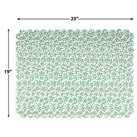 Current Holly Jolly Scalloped Edge Tissue Paper Sheets - Christmas and Holiday Present-Wrapping, Bulk, Variety, 24 Sheets of Assorted Tissue Paper, 19 x 25”