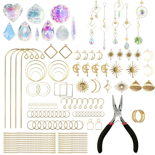 260PCS Plant Pot Suncatcher Kit DIY Crafts for Adults Windows