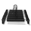 10 PACK Plastic Clothes Hanger; Clothes Pants Hangers Space-Saving Skirt
