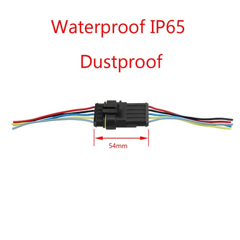 ESUPPORT 5 Pin Way Car Auto Waterproof Electrical Connector Plug