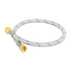 Foset FGA-06, Manguera flexible de 60cm para gas, trenzado aluminio