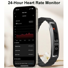 Smart Bracelet Fitness Tracker Heart Rate Monitor Sleep Activity Tracker Step Counter Calories Pedometer Waterproof Slim Thin Health Band for Women Ladies Men