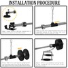 T Bar Row Platform with Chain T-Bar Row Handle Eyelet