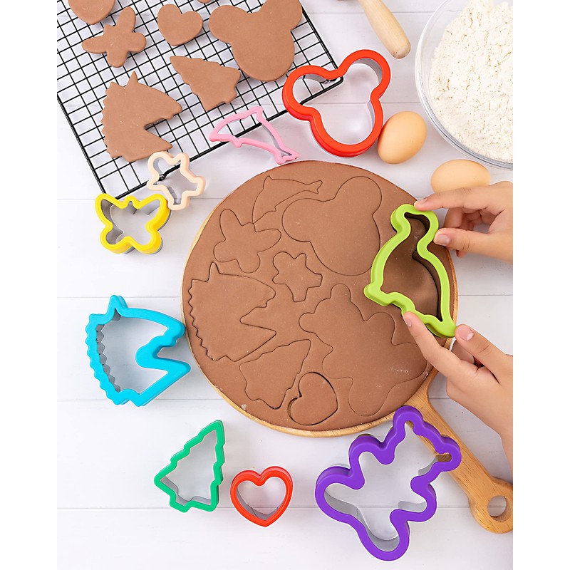 Nifogo Cookie Cutters 45 Pieces, Cookie Cutters, Sandwich Cutters Fruit