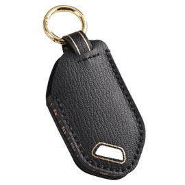 Hontumax Premium Leather 7-Button Key Fob Cover Case for Kia Carnival 2025, for KIA Telluride 2023 2024 2025, for Kia Sorento EV9 2024 2025, for KIA K4 K5 2025 Key Fob Holder (Black)