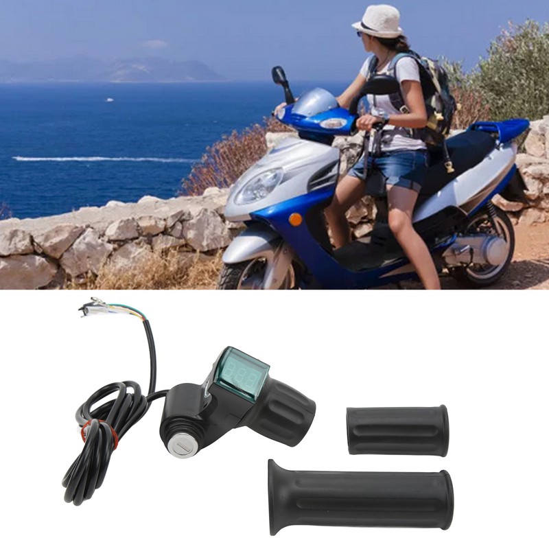Electric Bike Twist Throttle Grip Set Universal Speed Governer with
