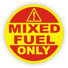 Unbranded/Generic pair - 4" Mixed Fuel Only Vinyl Decals Stickers Labels Door Label Gasoline Tank