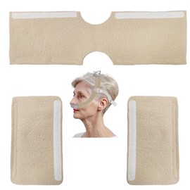 Soft Fabric Mask Cover for DreamWear and ResMed AirFit, Headband Cover Set, C P A Accessories, Facial Pad Liner to Reduce Skin Irritation and Redness (Flesh Color)