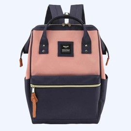 Himawari Waterproof Canvas Backpack Bag with Side Pockets - Color: Olive, Size: One Size