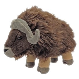 Wild Republic Musk Ox Plush Soft Toy, Cuddlekins Cuddly Toys, Gifts for Kids ,Brown,30 cm