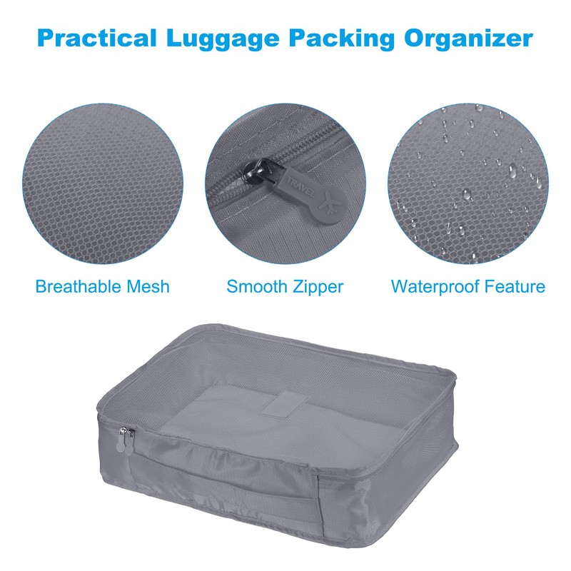 PATIKIL Packing Cubes 6 Sets Luggage Organizer Bag Packing Compression