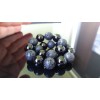 RAYON Black Onyx & Volcanic Lava Bracelet Men 10mm Round