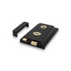 Infinity Decor Fluted Epoxy Black Rim Lock Latch Set –