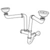 Transolid TSDIK Plastic Sink Drain Install Kit, 12" L x